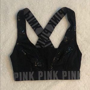 Black Pink sports bra